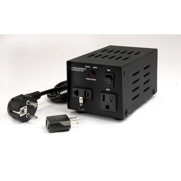 VCT VT-200 - Step Up / Down Voltage Converter Transformer 200 Watt AC 110V to 220V/240V for Worldwide Use.