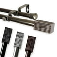 thumbnail image 2 of Alder 13/16" Double Curtain Rod-Color:Antique Brass,Size:66-120", 2 of 2