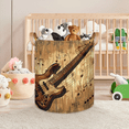 thumbnail image 7 of Qzaxky Kinds Of Guitar Musical Theme Laundry Basket Organizer Foldable Tall Large Laundry Basket Collapsible Folding Laundry Basket Dirty Clothes Fabric, 7 of 7