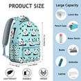 thumbnail image 6 of Panda Backpack for Students - Waterproof School Backpack with Laptop Pocket, Lightweight & Durable, Cute Panda Print for High School & College, 6 of 6