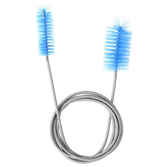 Raindrops Water Cleaning Brush for Aquarium Maintenance Blue Double Ended 1Pack