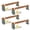 GBK-7.8in-4pcs, variant on 7.8" Copper Ground Bus Bar Kit with 16 Terminal Positions, UL Material Copper Grounding Busbar with T Posts Insulators
