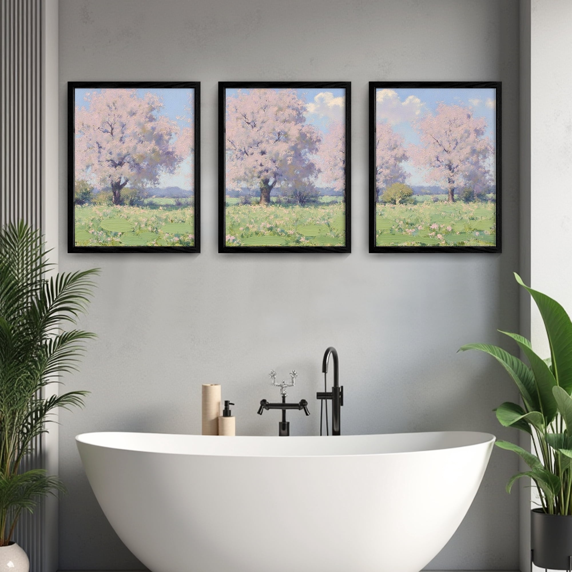 MAYEERTY Modern Abstract Wall Art Painting, Living Room Decor, Black MDF Frame, 15.7"x11.8"