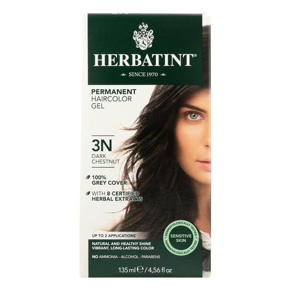 Herbatint 3N Brun Foncé Permanent à Base de Plantes Couleur des Cheveux Gel 4,5 fl. oz. 217778