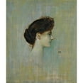 thumbnail image 3 of Franz von Stuck 20x23 Black Modern Framed Museum Art Print Titled - Damenbildnis (Portrait of a Lady), 3 of 5