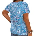 thumbnail image 2 of CLOOCL Women Blouse Summer Short Sleeve Peris Vortex 3D Printed Shirts Oversized, 2 of 6