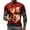 Red, variant on Tops for Men Short Sleeve Crew Neck Muscle Print Casual Graphic Tee Shirt Dark Blue 3XL
