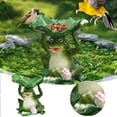 thumbnail image 2 of Resin Bird Feeder - Outdoor Garden Statue with Observation Perch, Decorative Lawn Ornament for Patio & Yard Decor - Whimsical Figurine Sculpture, 2 of 5