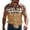 Khaki, variant on Mens Pullover Geometric Pattern Western Cowboy Sleeveless Button Down Rugby Shirt for Men,Brown,5XL