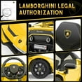 thumbnail image 3 of Garvee Ride on Car for Kids 12V Licensed Lamborghini Electric Toys Vehicles with Remote Control Battery Powered Sports Car, 2 Speeds, Sound System, LED Headlights and Hydraulic Doors (Yellow), 3 of 9