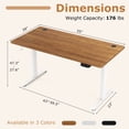 thumbnail image 3 of Costway Bureau Debout Électrique Réglable 55 Pouces x 28 Pouces Double Moteur avec Contrôleur, 3 of 10