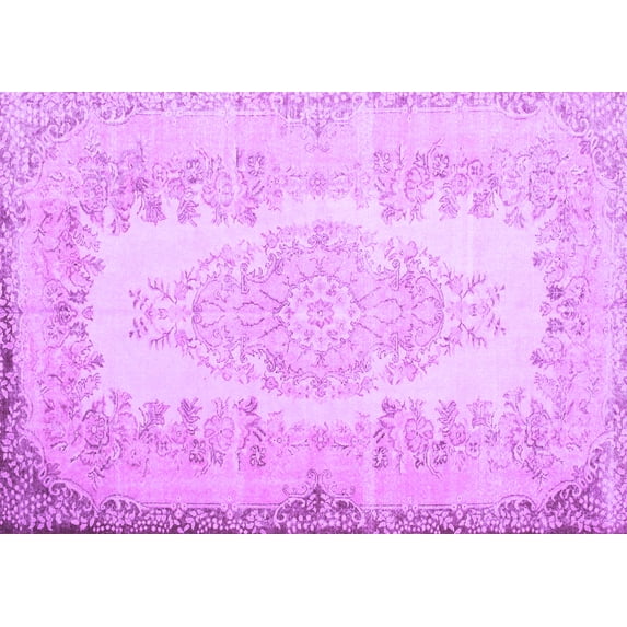 Ahgly Company Indoor Rectangle Persian Purple Traditional Area Rugs, 5' x 8'