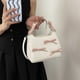 thumbnail image 4 of Bolso hombro casual mano Sweet Bow Cuero PU Color con correa ajustable asa superior para mujeres y niñas, 4 of 9
