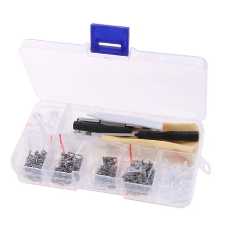 

Professional Eyeglass Rep Tool Kit Tiny Alloy Screws Nose Pads Setter Tools Practical Precision Screwdriver Tools Set