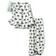 thumbnail image 1 of ICHUANYI Clearance Womens Fashion Bow Print Pajamas Two Piece Suit Long Sleeve Pants Pajama Set Homewear(White, L) ICHUANYI WER2023081004291, 1 of 5