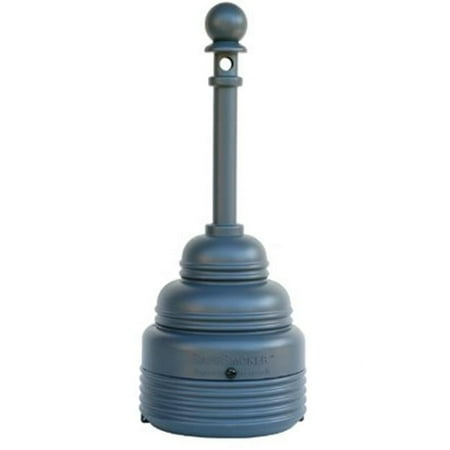 Eagle Mfg Cigarette Receptacle,4 gal.,Gray 1208GRAY
