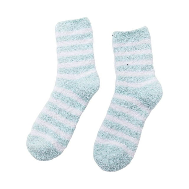 Qarigey 1 par de calcetines femeninos para el invierno frío, calcetines gruesos cálidos para dormir, calzado y cómodo para el dormitorio del Accesorios de calzado Verde Qarigey AP012585-03