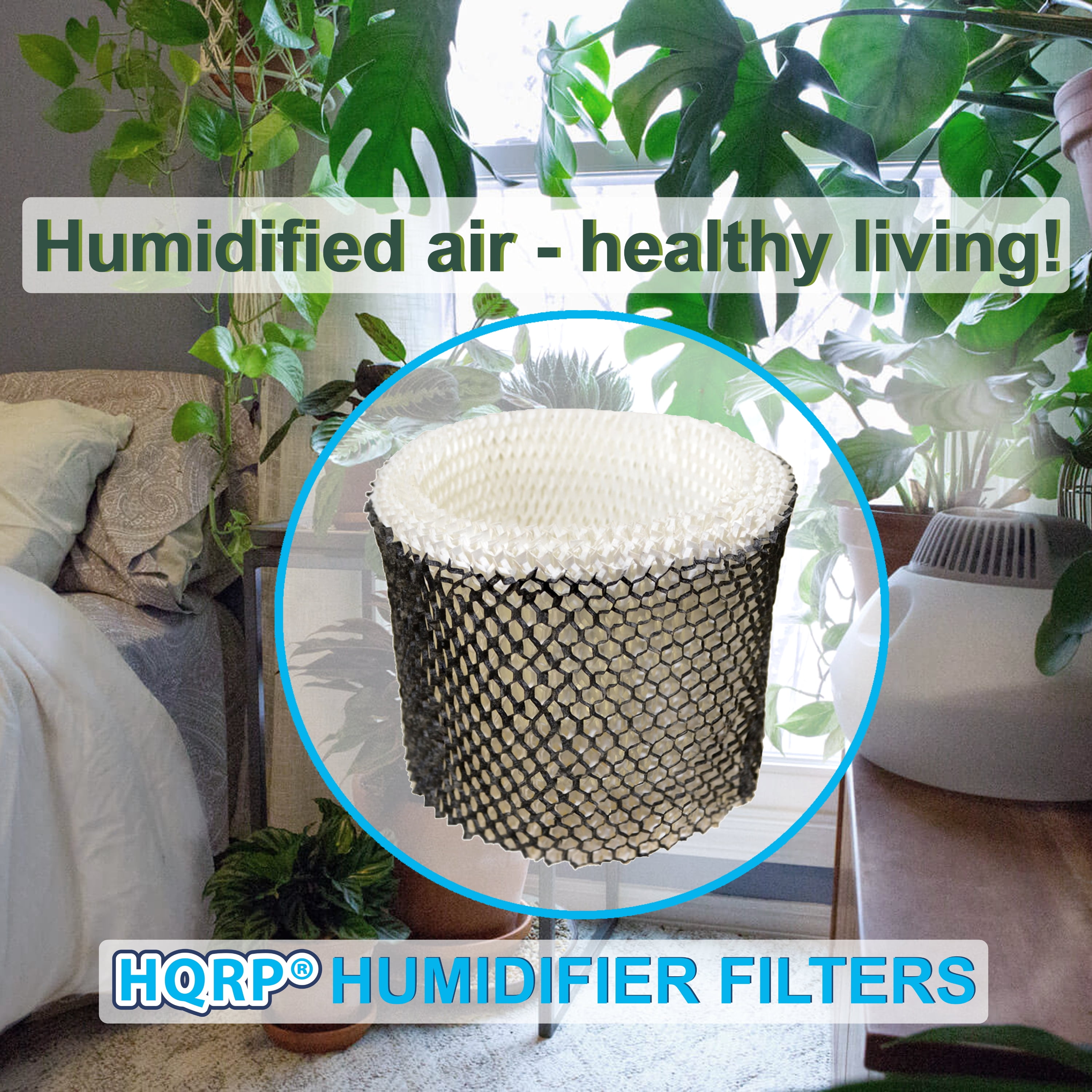 HQRP 3-pack Filter for Walgreens 890-WGN 890WGN Cool Mist Humidifier, W889-WGN Replacement