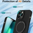 thumbnail image 5 of ELEHOLD for iPhone 14 Case with Invisible Magnetic Stand, Compatible with MagSafe, Slim Fit Liquid Silicone Gel Cover for iPhone 14,Black, 5 of 6