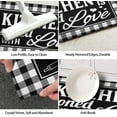 thumbnail image 6 of Buffalo Plaid Check Kitchen Rug Mat Set of 2 Black and White Farmhouse Kitchen Rugs Kitchen Floor Mats Non Slip Buffalo Plaid Kitchen Decor, 6 of 6