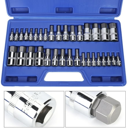 

Nut Driver Set Practical Hex Socket Set Built-in Non-slip Slot Anti-rust Convenient Delicate For Automotive Industry Household Maintenance