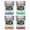 Multicolor (4-Pack), variant on Virginia Vintage Design Souvenir 2 oz Square Shot Glass – Red