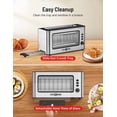 thumbnail image 6 of Toaster, 2 Slice Extra Wide Long Slot Retro Toaster with Easy View Window, 6 Browning Levels, Easy to Clean, Auto Shut off, Stainless Steel Silver Toaster for Bagels, Waffles (Silver), 6 of 7