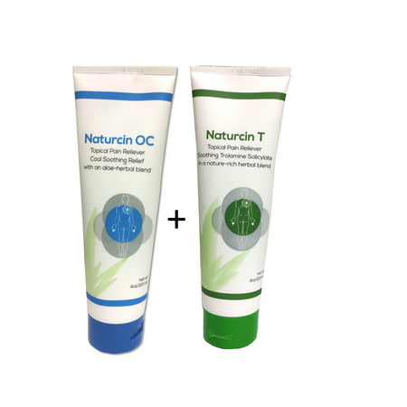 Naturcin Pain Relieving Creams for Sore Muscles, Backaches, Joint Pain, and Arthritis Pain (4 Oz,
