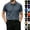 14# Dark Gray, variant on Breeze Polo Shirts for Men Short Sleeve Beer Belly Collared Textured Shirt Stretchy Quick Dry Golf Casual Cool Tops,Sky Blue,2XL