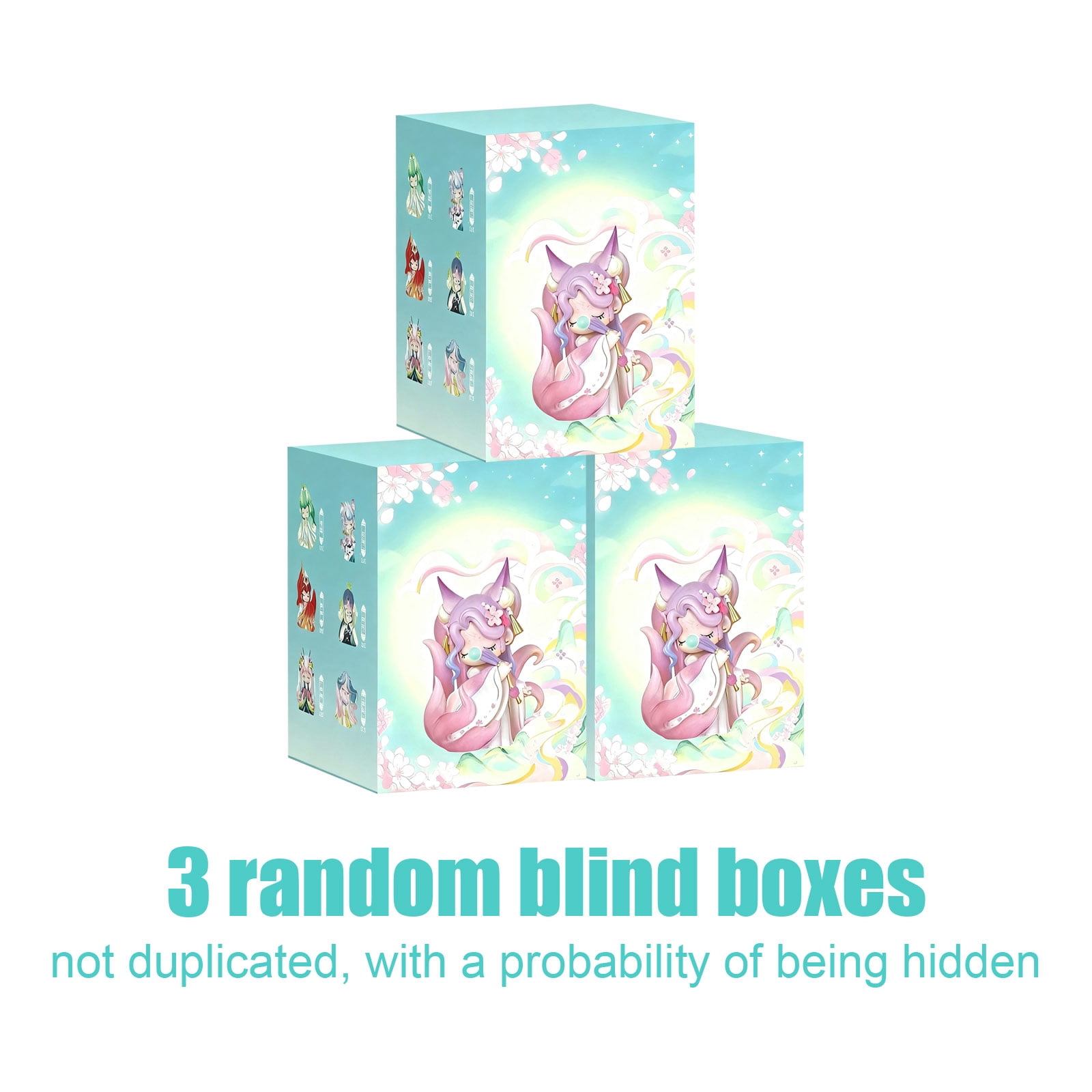 1 Pc Random Mystery Box Surprise Collectible Figure, Ultra-Cool Designer Toys For Trendsetters, Limited-Edition 3D Handheld Dolls For Collection Gift Idea Unbox The Unexpected