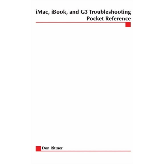 Pocket Reference iMac, Ibook Adn G3 Troubleshooting Pocket Reference, (Paperback)
