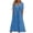 Blue, variant on Staron Sundresses for Women 2025 Lace Eyelet Short Sleeve Summer Midi Dresses Loose Beach Vacation Casual V Neck Sundress Dresses
