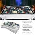 thumbnail image 5 of XMXT Car Sun Shade Windshield, Travel Paris Graffiti Sunshade for Car Windshield Sun Shades for Car SUV Truck, m, 5 of 9