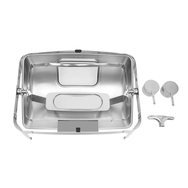 TOOL1SHOoo Roll Top Chafing Dish Buffet Set Professional Chaffing Server  Set Commercial Chafer for Catering Rolling Buffet Servers and Warmers Food  Warmer for Parties Warming Tray 