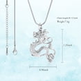 thumbnail image 3 of Dragon Urn Necklace Keepsake Human Pet Ashes Holder Memorial Locket Pendant Cremation Jewelry for Women Men, 3 of 6