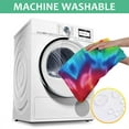 thumbnail image 6 of Colorful Tie Dye Mandala Pattern Square Tablecloth,Waterproof Square Table Cover,Wipeable Spillproof Washable Table Cover for Home Kitchen Party Decor 60"x60"(152x152cm), 6 of 6