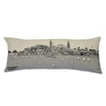 thumbnail image 2 of 35" White Charleston Daylight Skyline Lumbar Decorative Pillow, 2 of 6