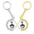 thumbnail image 1 of universe and alien monster rotating rotating key chain accessory couple keyholder, 1 of 3