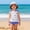 Blue, variant on Babcutegg Girls Printed Split-Body Swimsuit Set with Matching Hat – Lightweight Summer Swimwear Ensemble for Warm Weather Activities Pink Size 6