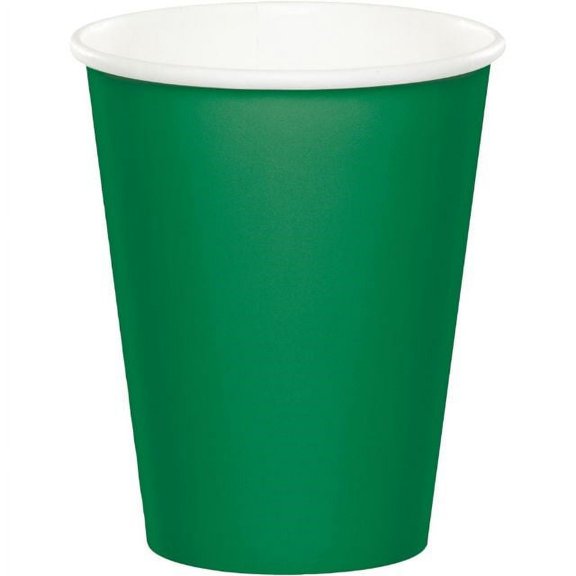 Party Creations Hot/Cold Cups, 9 Oz, Emerald Green, 8 Ct