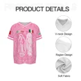 thumbnail image 3 of Mexico Soccer Jersey Men, Men's Light Pink Virgencita & San Juditas Mexico 2026 Soccer Jersey, 2026 Soccer Fan Shirt, Aztec Calendar Graphic Mexican Pride Culture Jersey, 3 of 9