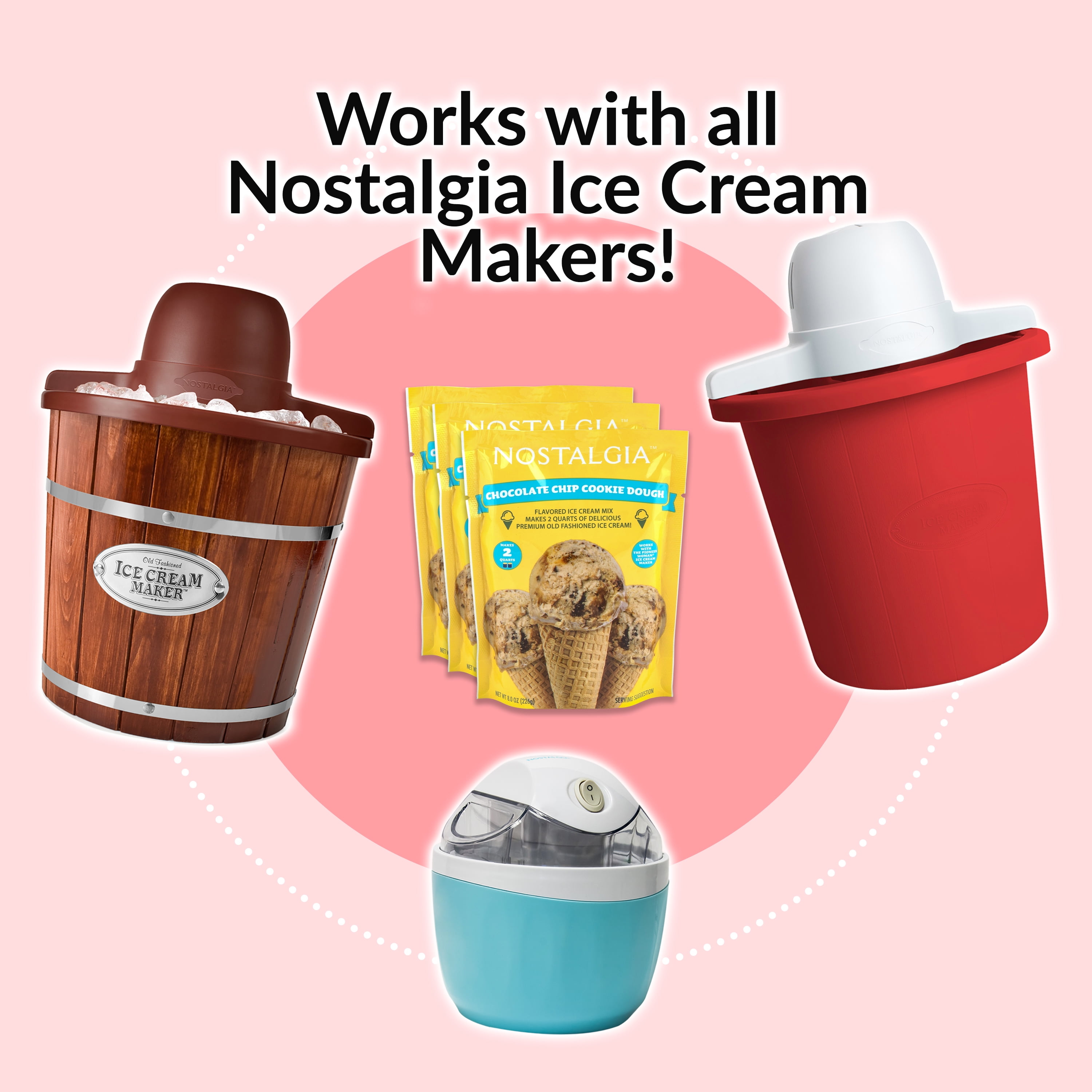 2-Quart Homemade Ice Cream Starter Mix (8-Pack) — Nostalgia Products