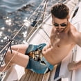thumbnail image 2 of luoweisi Men's Beach Shorts Quick Dry Swim Trunks with Mesh Lining Giraffe S, 2 of 5