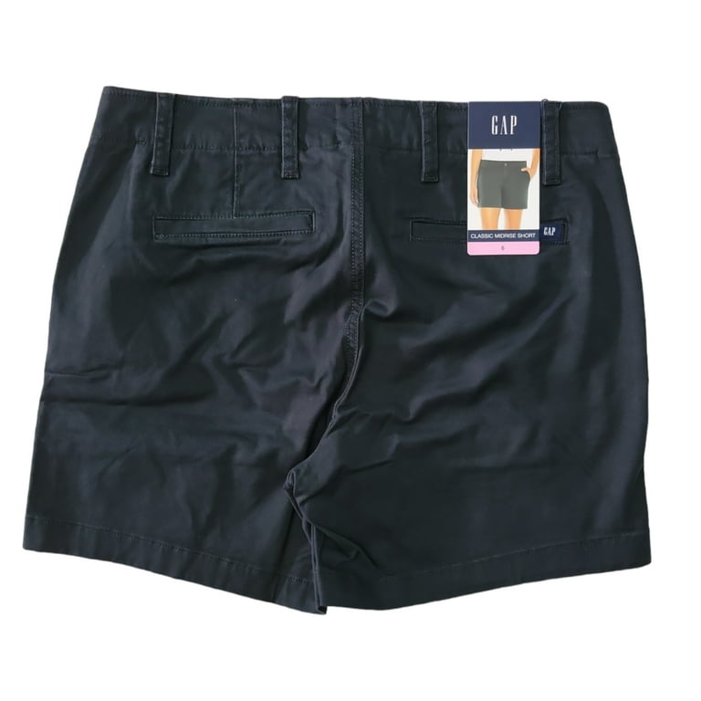 GAP Women s Classic Stretch Cotton Pockets 5 Inseam Mid Rise Short GP004081 True Black 8
