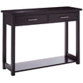 thumbnail image 4 of Kings Brand Furniture Traditional Wood Console Entryway Table with 2 Drawers & Lower Shelf, Espresso, 4 of 8