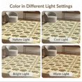 thumbnail image 7 of ODIKA 8'x10' Washable Area Rug Circle Southwestern Door Bands Potted Succulents Doormat Print for Dining Room, Large Office, Lounge, Non-Slip Chair-Friendly Mat, 7 of 7