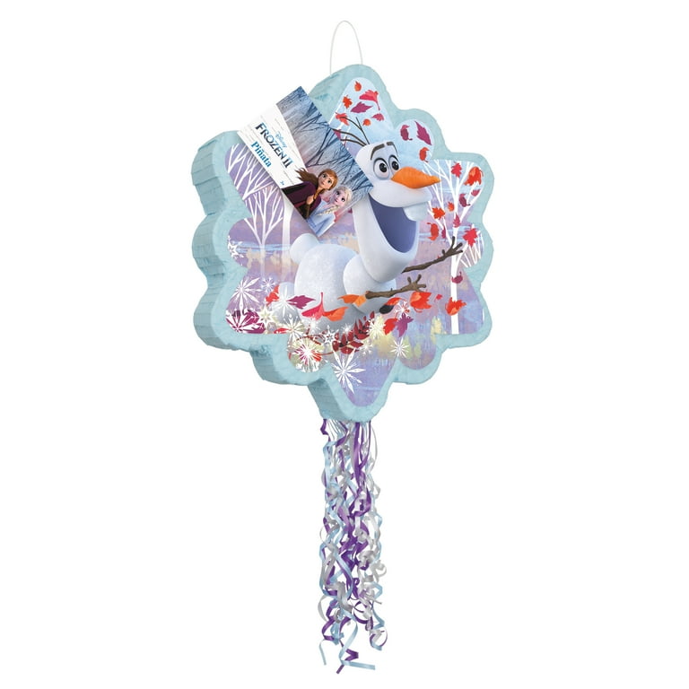 Multicolor Disney Frozen Birthday Pinata Pull String 21.75in x
