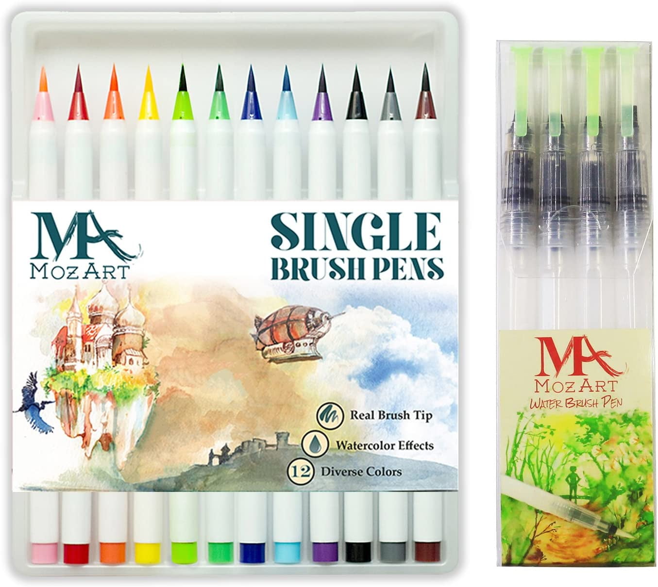 Mozart dual brush discount pens