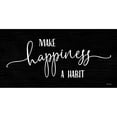 thumbnail image 3 of Boyer, Susie 14x9 Black Modern Framed Museum Art Print Titled - Make Happiness a Habit, 3 of 5