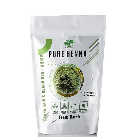 100 gramos - Henna en polvo pura para tinte para el cabello - Color de cabello con henna roja La mejor henna roja para el cabello - The Henna Guys